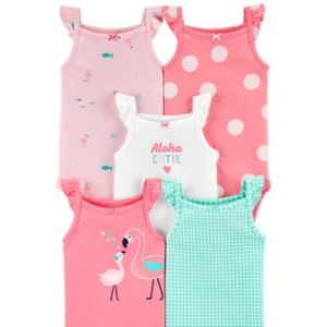 Carter’s 5-pack “Flutter Tank Bodysuits”